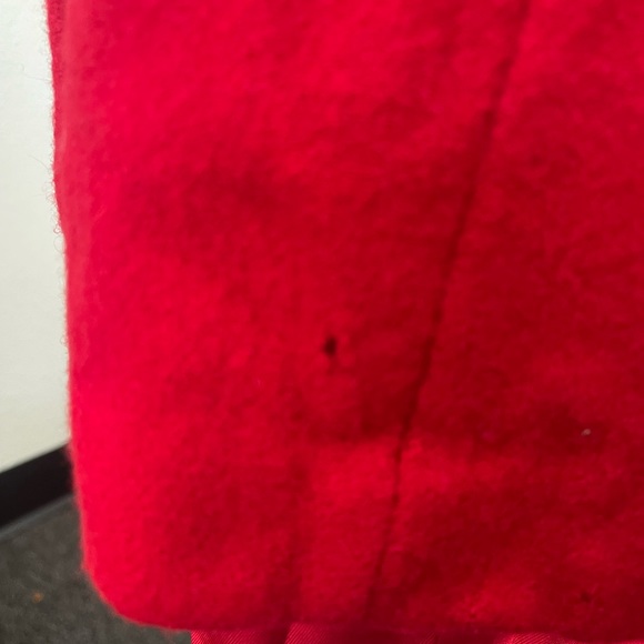Vintage Small Red Wool Overcoat - Picture 2 of 10